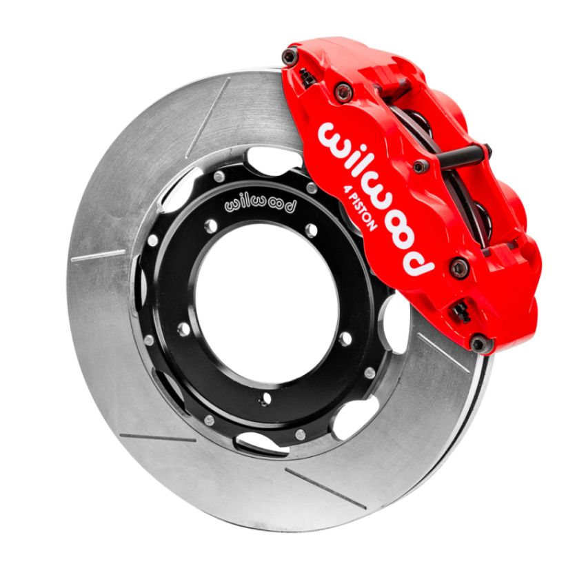 Wilwood 140-16937-R 69-74 Porsche 911 Front Superlite Brake Kit 3in MT Slotted Face - Red