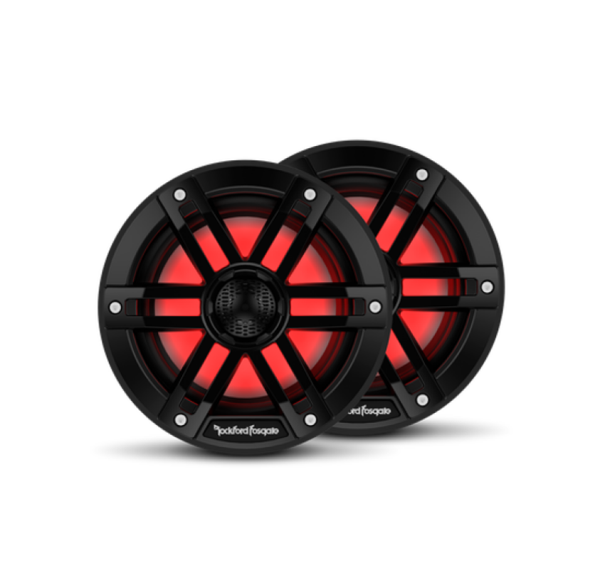 Rockford Fosgate UTV M1-6B Rockford Fosgate M1 6in. Color Optix Marine 2-Way Speakers (Pair) - Black