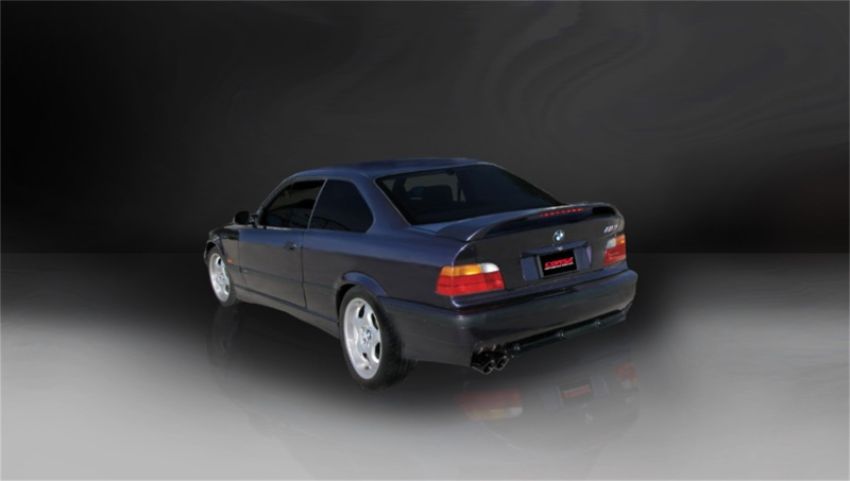 CORSA Performance 14553BLK Corsa 1992-1999 BMW 325i/is Coupe E36 Black Sport Cat-Back Exhaust