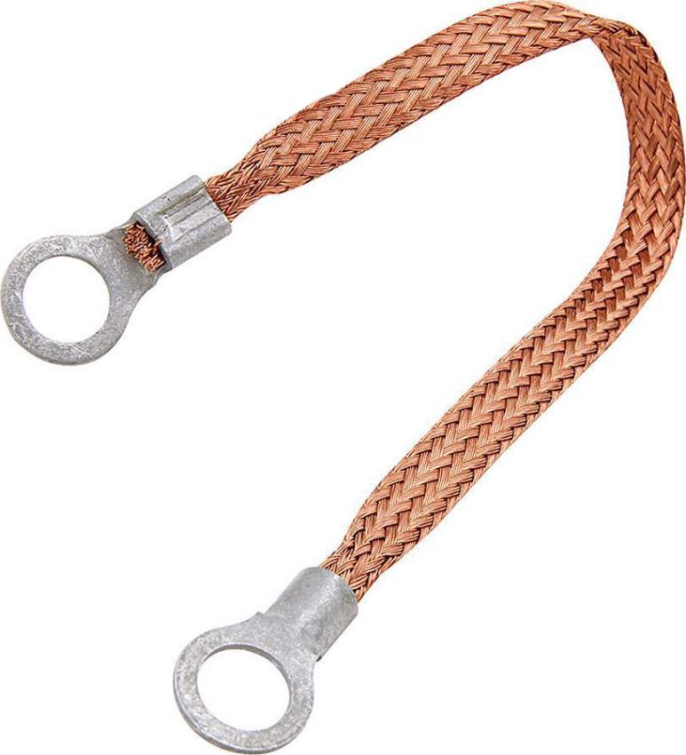 ALLSTAR PERFORMANCE ALL76328-24 Copper Ground Strap 24in w/ 1/4in Ring Terminals