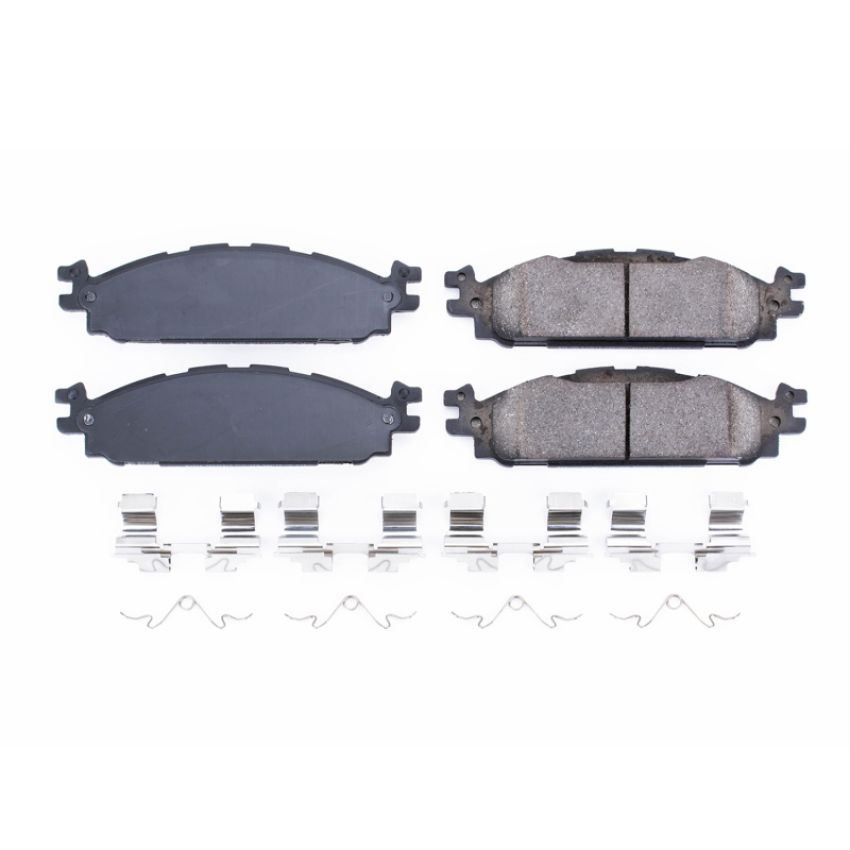 PowerStop 17-1508 PowerStop - Z17 Low-Dust Ceramic Brake Pads with Hardware