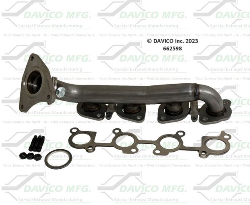 Davico Mfg 662598 Stand alone Exact-Fit exhaust manifold