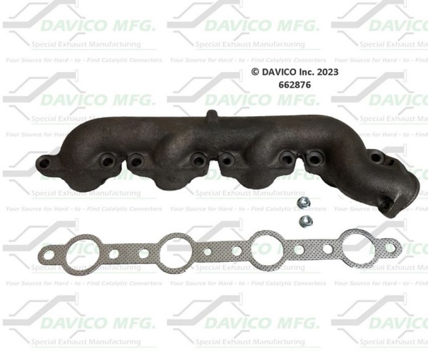 Davico Mfg 662876 Stand alone Exact-Fit exhaust manifold