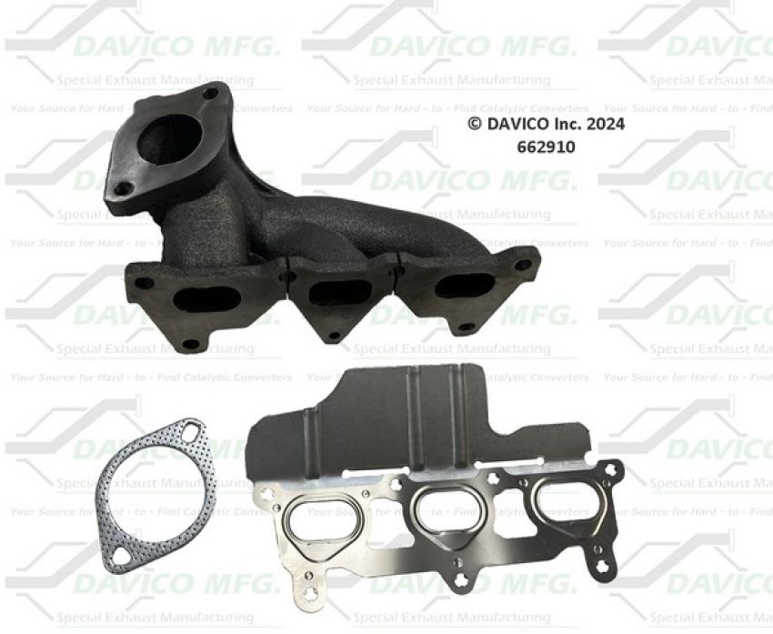 Davico Mfg 662910 Stand alone Exact-Fit exhaust manifold