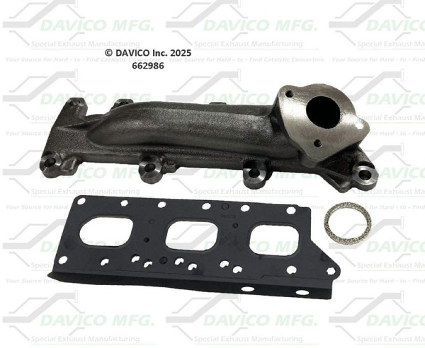 Davico Mfg 662986 Stand alone Exact-Fit exhaust manifold
