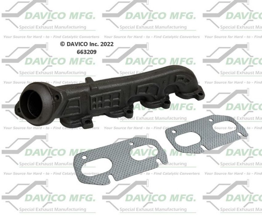 Davico Mfg 663209 Stand alone Exact-Fit exhaust manifold