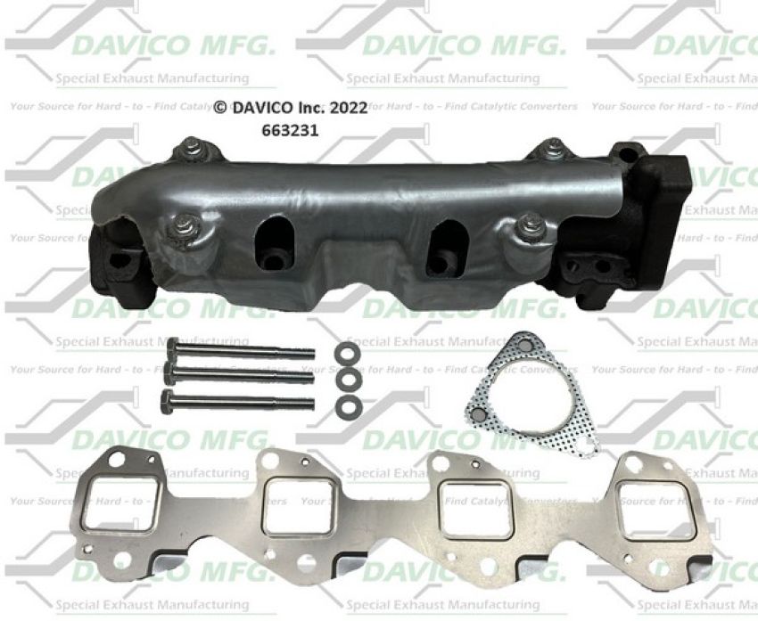 Davico Mfg 663231 Stand alone Exact-Fit exhaust manifold