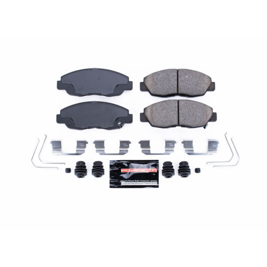 PowerStop Z23-1578 PowerStop - Z23 Daily Driver Carbon-Fiber Ceramic Brake Pads with Hardware Kit