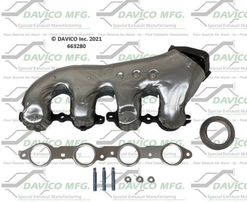 Davico Mfg 663280 Stand alone Exact-Fit exhaust manifold