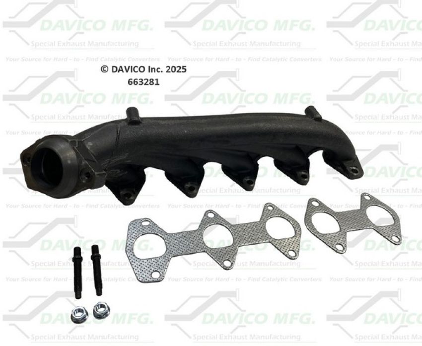 Davico Mfg 663281 Stand alone Exact-Fit exhaust manifold