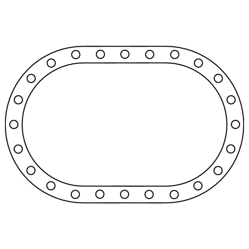 Cometic Gasket C15619 Cometic Fuel Cell .062in Fiber Filler Gasket - 24 Bolt - Oval