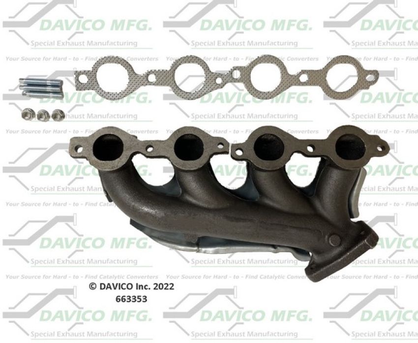 Davico Mfg 663353 Stand alone Exact-Fit exhaust manifold