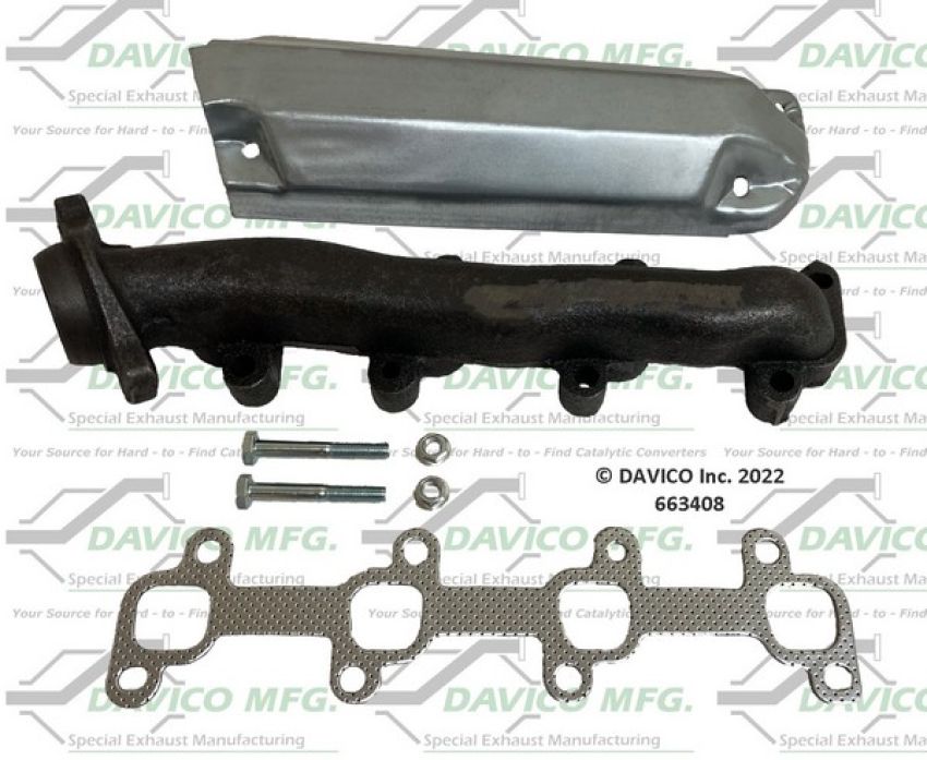 Davico Mfg 663408 Stand alone Exact-Fit exhaust manifold