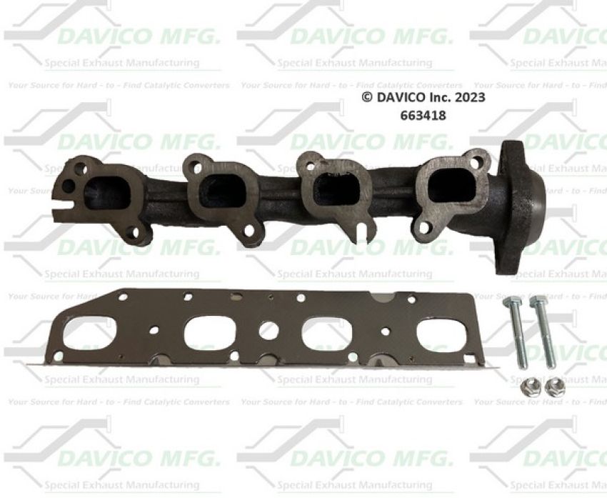 Davico Mfg 663418 Stand alone Exact-Fit exhaust manifold