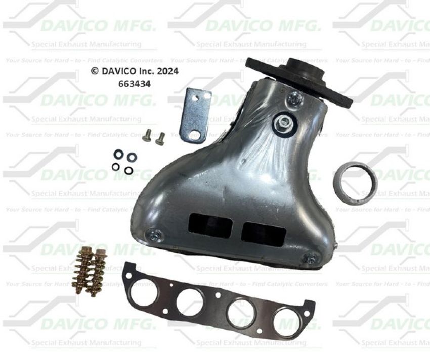 Davico Mfg 663434 Stand alone Exact-Fit exhaust manifold