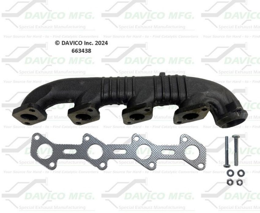 Davico Mfg 663438 Stand alone Exact-Fit exhaust manifold