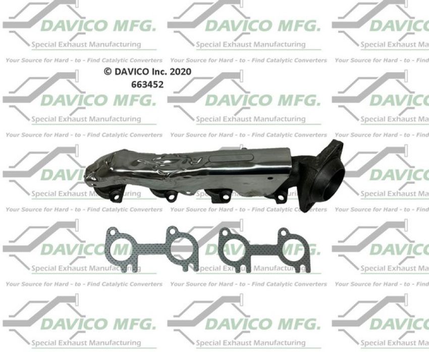 Davico Mfg 663452 Stand alone Exact-Fit exhaust manifold