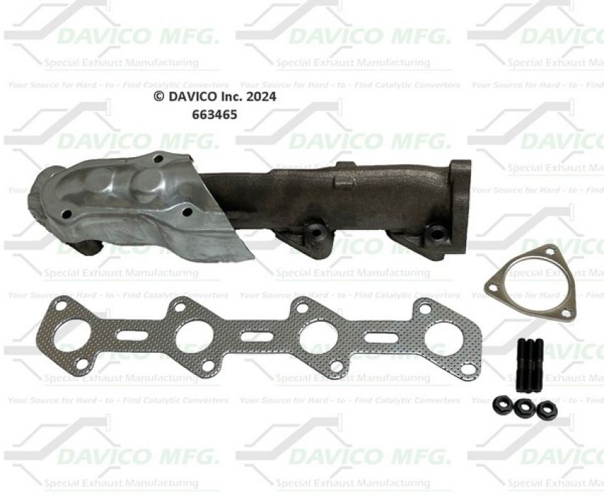 Davico Mfg 663465 Stand alone Exact-Fit exhaust manifold