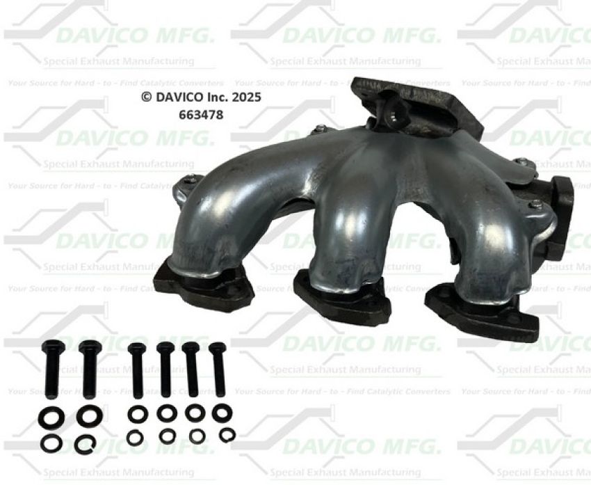 Davico Mfg 663478 Stand alone Exact-Fit exhaust manifold