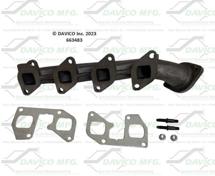 Davico Mfg 663483 Stand alone Exact-Fit exhaust manifold