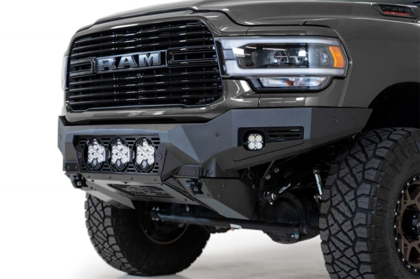 Addictive Desert Designs F560014100103 19-21 Ram 2500/3500 Bomber HD Front Bumper (Baja Designs LP6 Mounts)