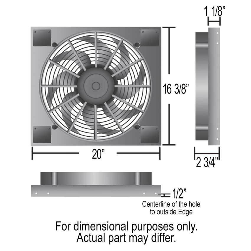 Derale 66820 Powerpack - High Output Single 14