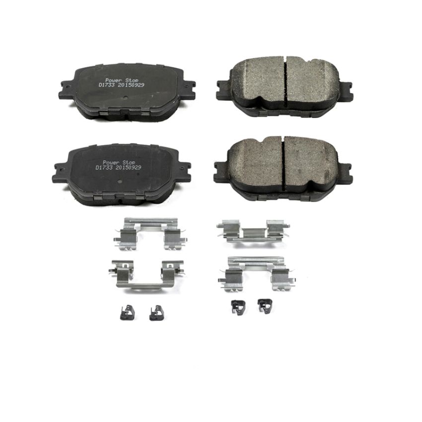 PowerStop 17-1733 PowerStop - Z17 Low-Dust Ceramic Brake Pads with Hardware