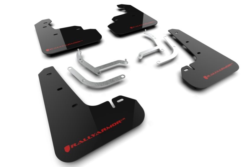 Rally Armor MF105-UR-BLK-RD Black Mud Flap/Red Logo