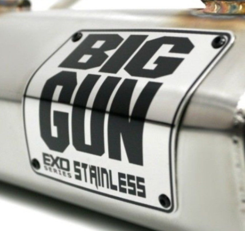 Big Gun 41-EXSB EXO Stainless Muffler Badge Kit