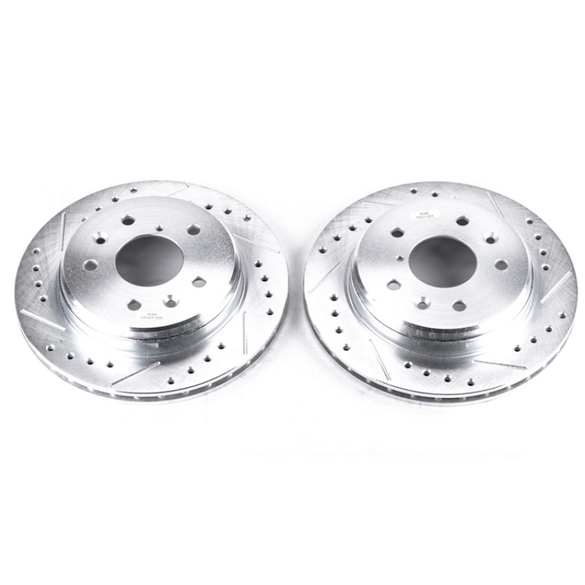 PowerStop JBR383XPR PowerStop Evolution Performance Drilled, Slotted & Plated Brake Rotor Pair