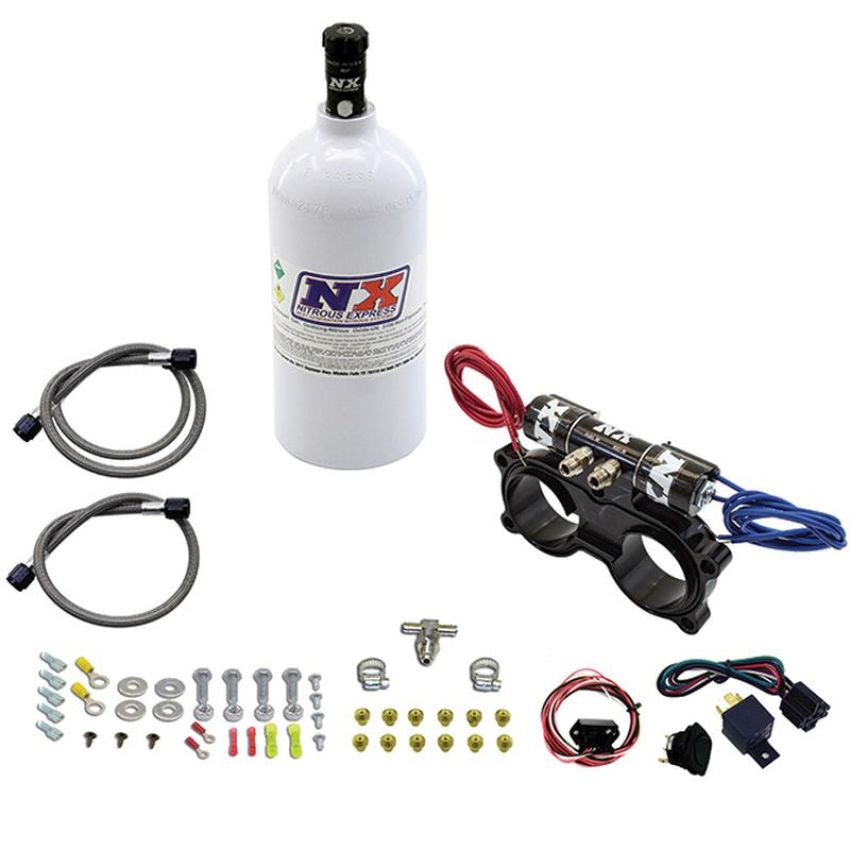 Nitrous Express 67015-2.5P Nitrous Plate System for Honda Talon, 2.5lb Bottle