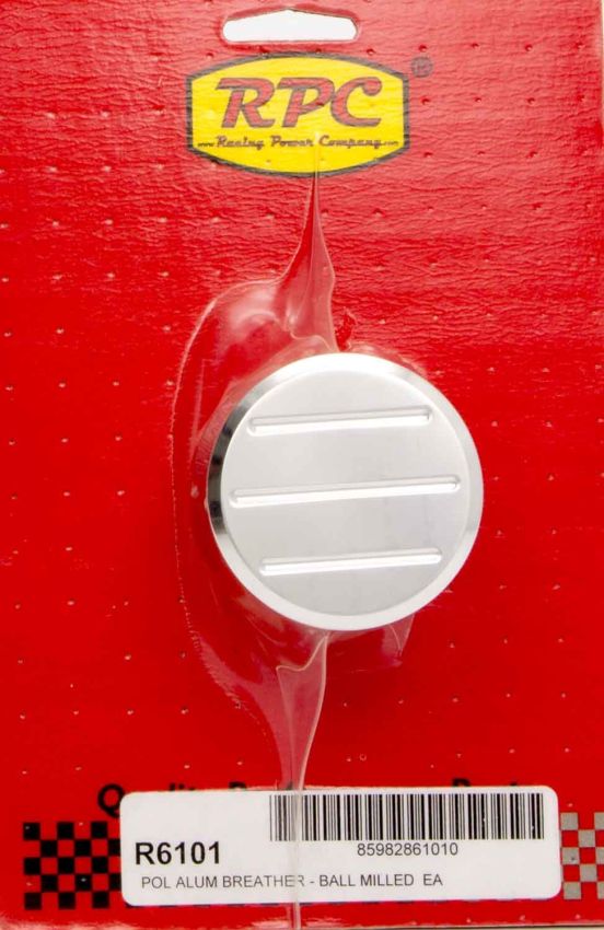 RACING POWER CO-PACKAGED RPCR6101 Alum Ball Milled Push In Breather Polished