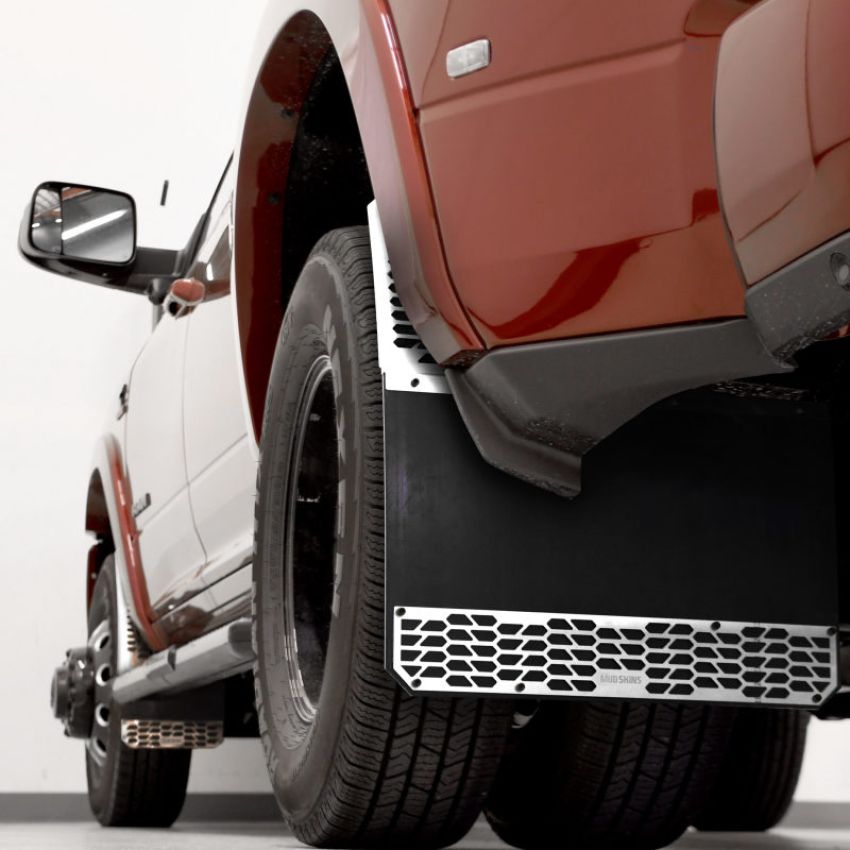 Putco 78045 19-20 Ram HD Dually - (Fits Rear) - Set of 2 Mud Skins - Polished SS w/ Hex Shield