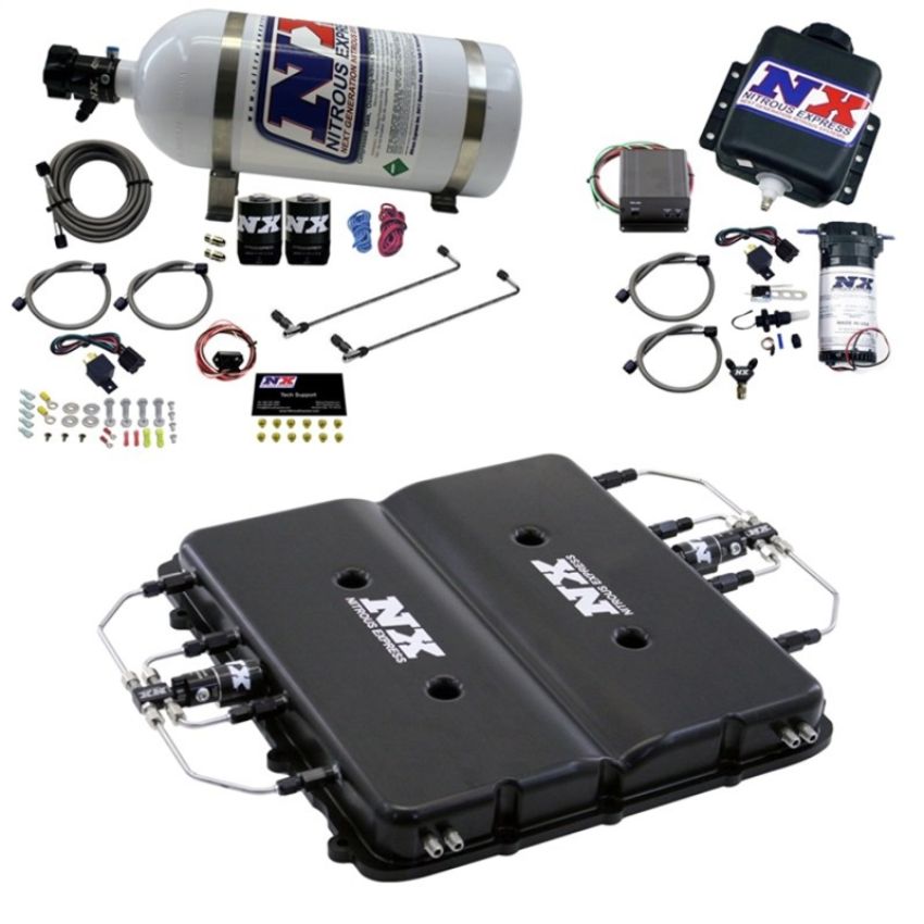 Nitrous Express 20939BMF-10 Nitrous & Water Methanol System w/Billet LT4 Supercharger Lid
