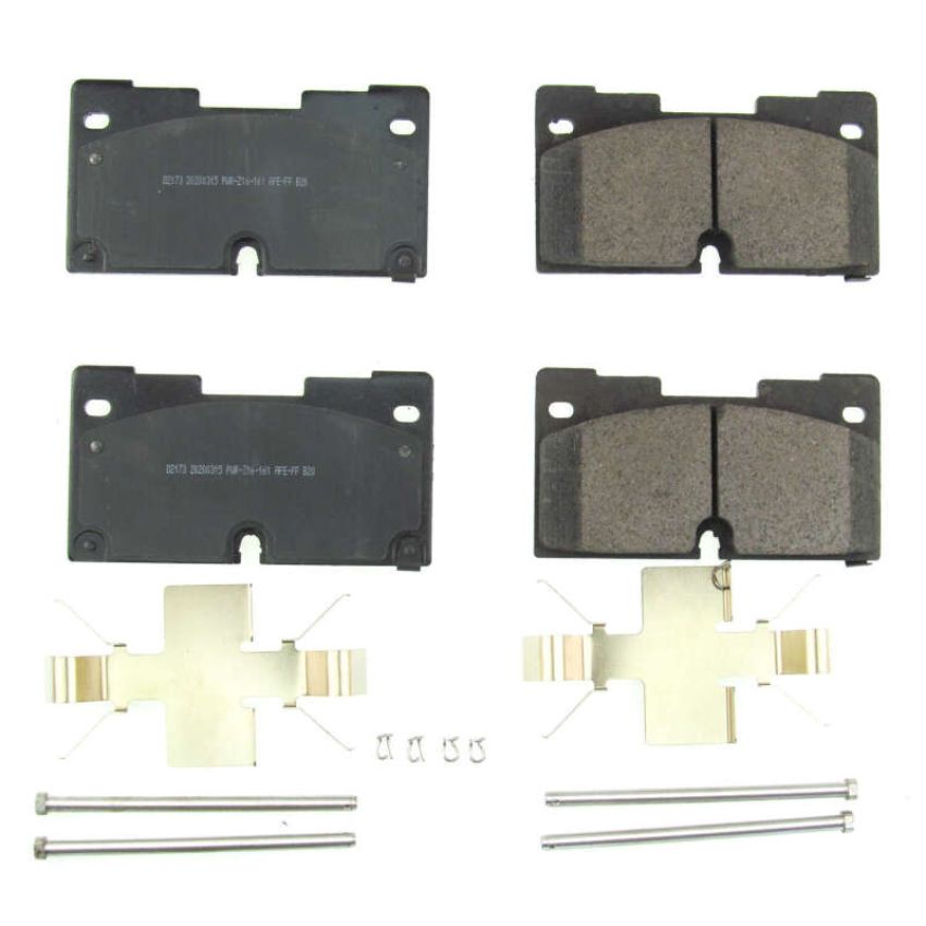 PowerStop 17-2173 PowerStop - Z17 Low-Dust Ceramic Brake Pads with Hardware