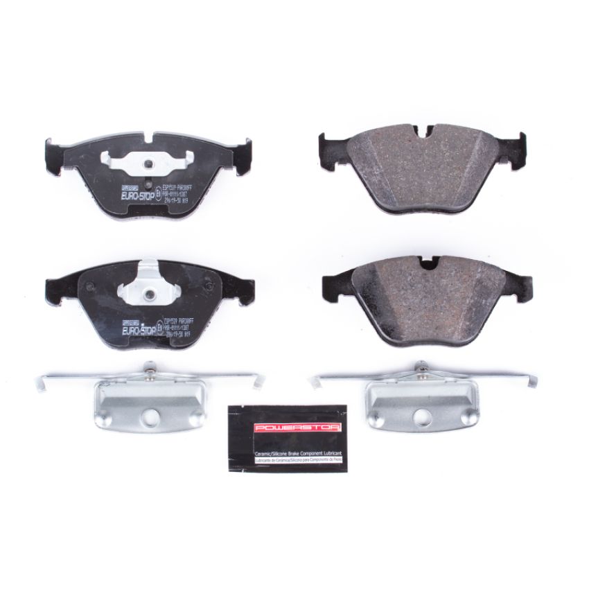 PowerStop ESP1539 EuroStop ECE-R90 Certified Brake Pad Set