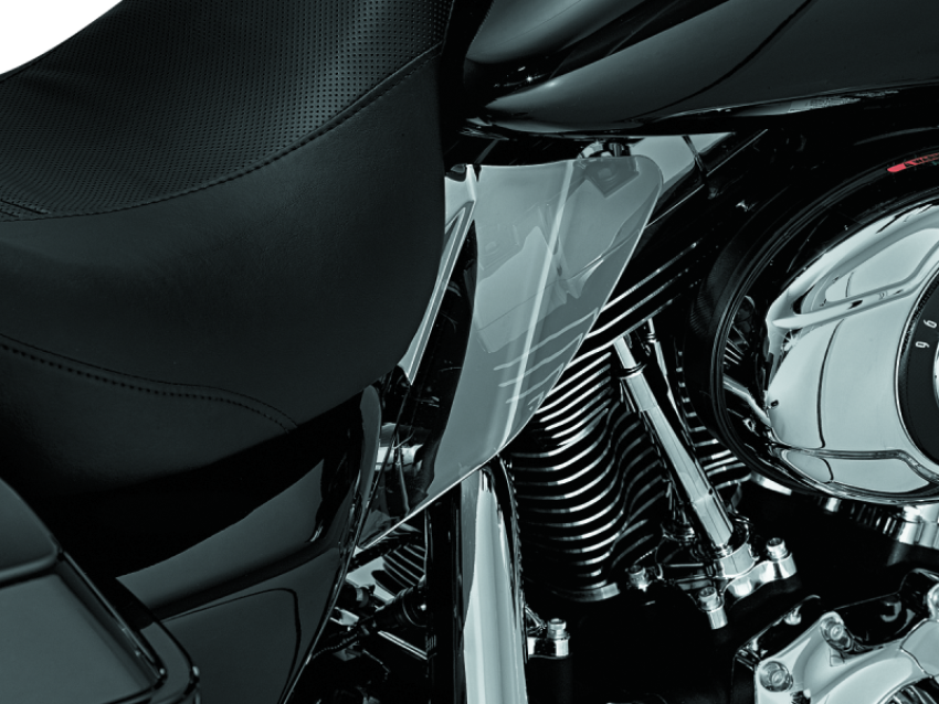Kuryakyn 1196 Saddle Shields Heat Deflectors 08 Touring Smoke