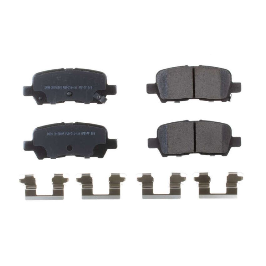PowerStop 17-999 PowerStop - Z17 Low-Dust Ceramic Brake Pads with Hardware