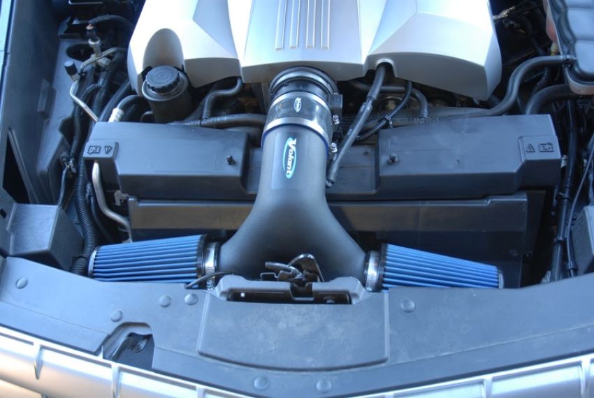 Volant 25846150 Volant air intake systems utilize a high-velocity venturi filter adapter which provides a smooth transition through the MAF sensor into the intake tube for a much needed airflow improvement over the factory rubber tubing and resonator box.