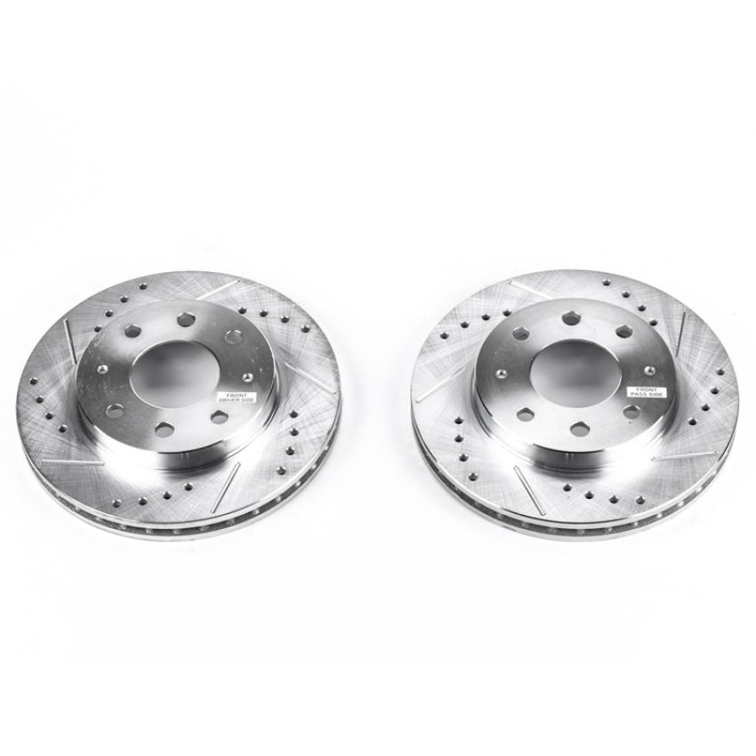 PowerStop JBR722XPR PowerStop Evolution Performance Drilled, Slotted & Plated Brake Rotor Pair