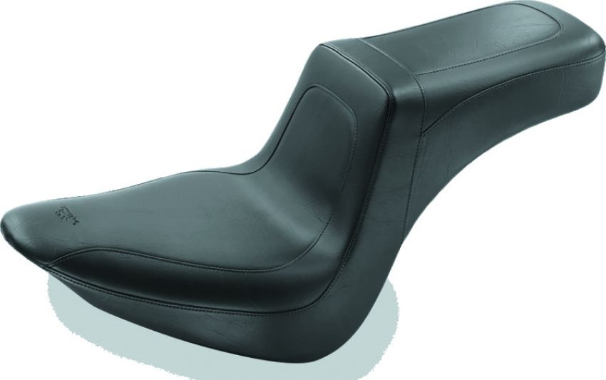 Mustang Motorcycle 76386 Mustang 06-17 Harley Softail Wide Tire (200mm) Squareback 1PC Seat - Black