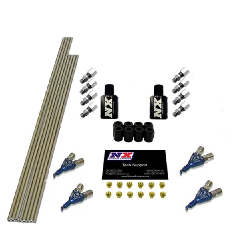 Nitrous Express NX400 4 CYL PIRANHA CONVERSION FOR CONVERTING SINGLE NOZZLE EFI SYS TO DIRECT PORT.