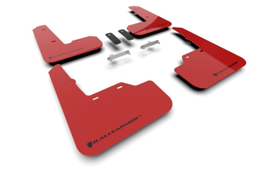 Rally Armor MF92-UR-RD/BLK Red Mud Flap/Black Logo