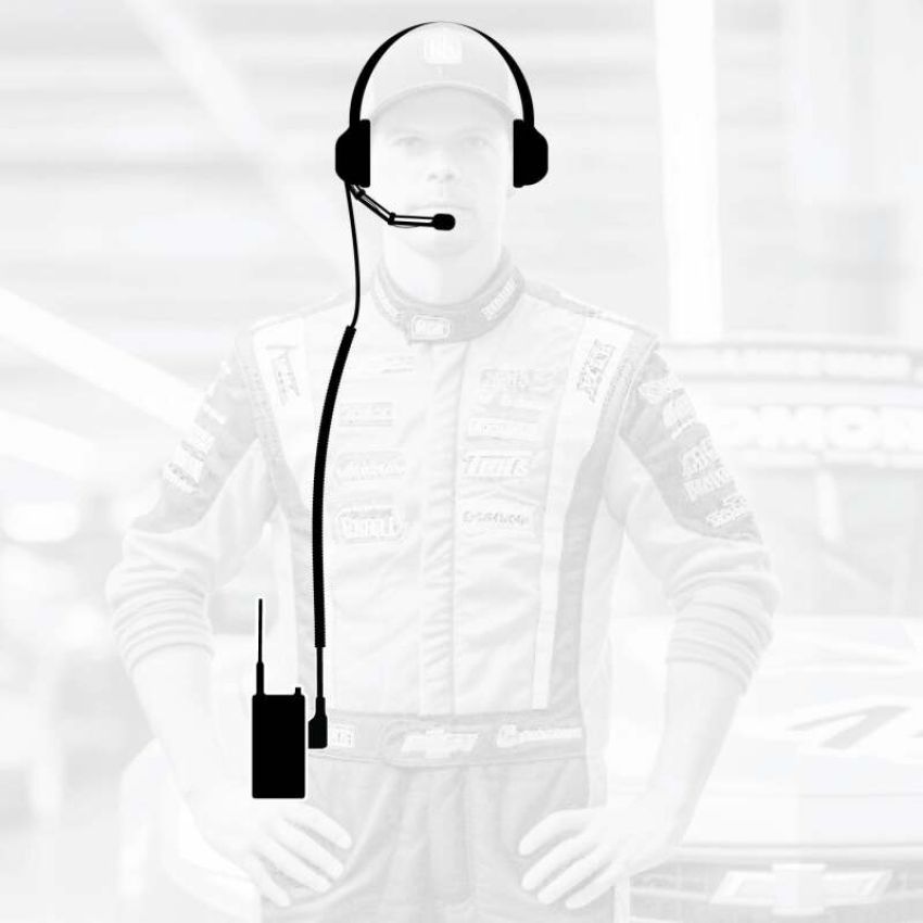 Rugged Radios CREW-RDH-U Crew Chief - H42 Spotter Headset and Rugged Handheld Radio Package - Black