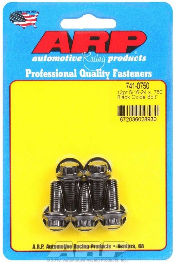 ARP ARP741-0750 Bolt Kit - 12pt. (5) 5/16-24 x .750