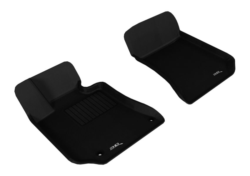 3D MAXpider 2010-2012 Mercedes-Benz E-Class Coupe C207 Kagu 1st Row Floormat - Black