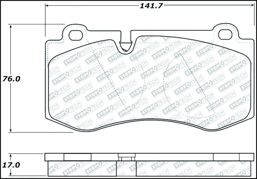 Stoptech 305.12230 Street Select Brake Pads w/Hardware - Front