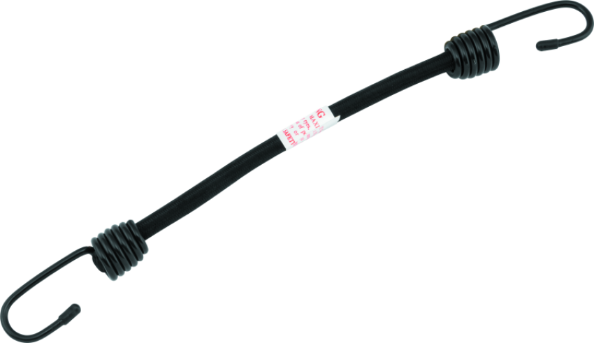 BikeMaster 100112 Bungee 12in Heavy Duty 2 Hook Black