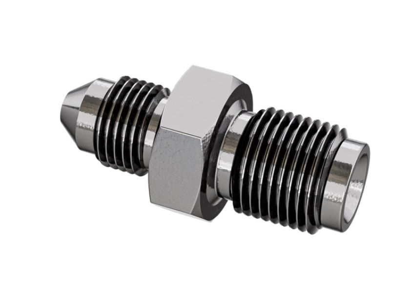 Goodridge P10716-03C Straight Male Adaptor AN3 to 7/16x24 Inverted