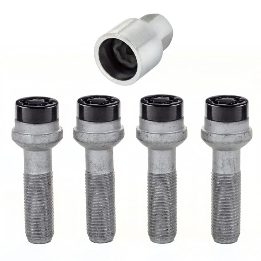 McGard (28717 MCG LOCK SET M14X1.5 BOLT RADIUS SEAT (17MM HEX)(Black))